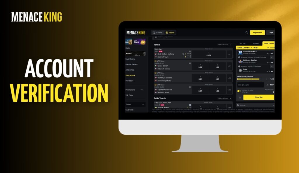 MenaceKing India Account Verification guide