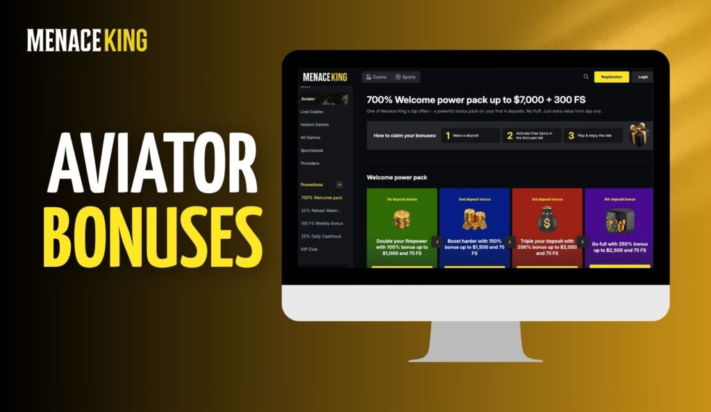 MenaceKing India Aviator Bonuses review