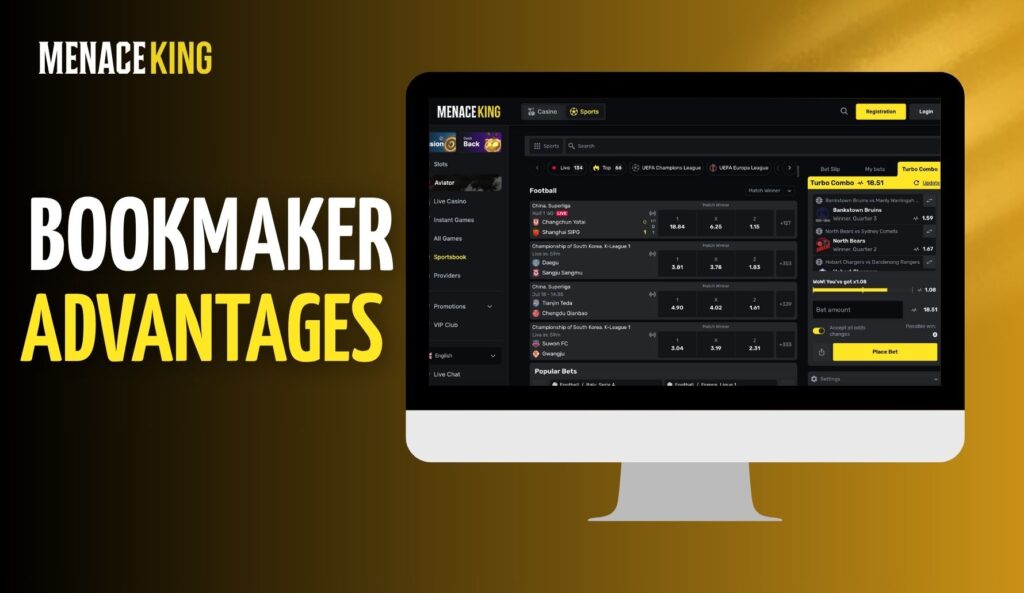 MenaceKing India Bookmaker Advantages