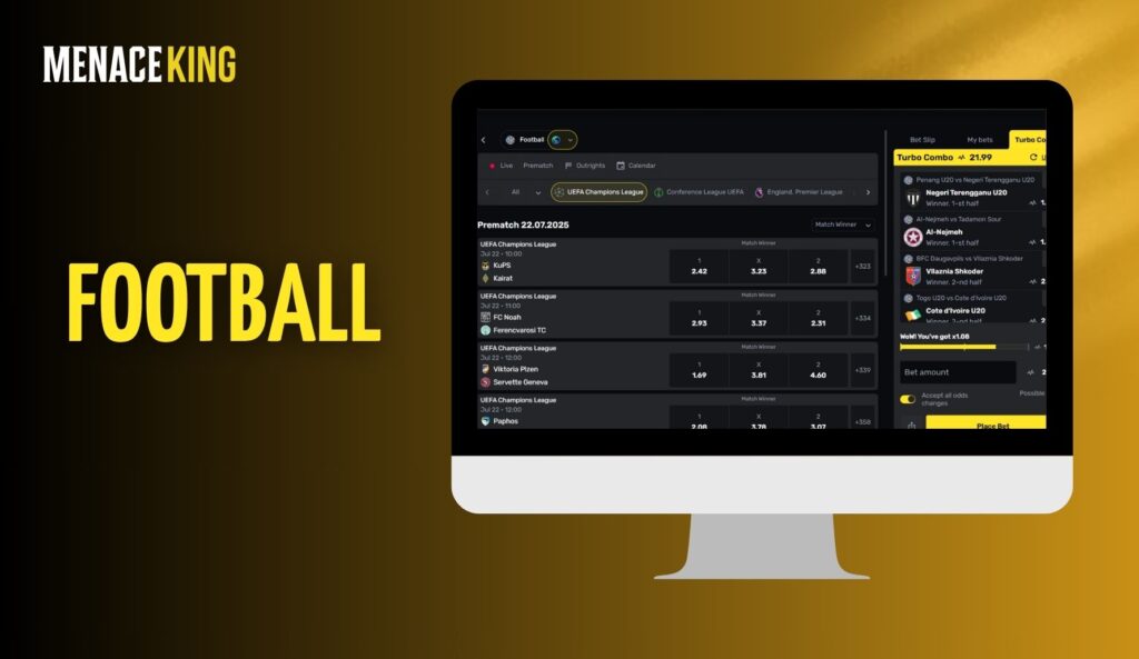 MenaceKing India Football betting games