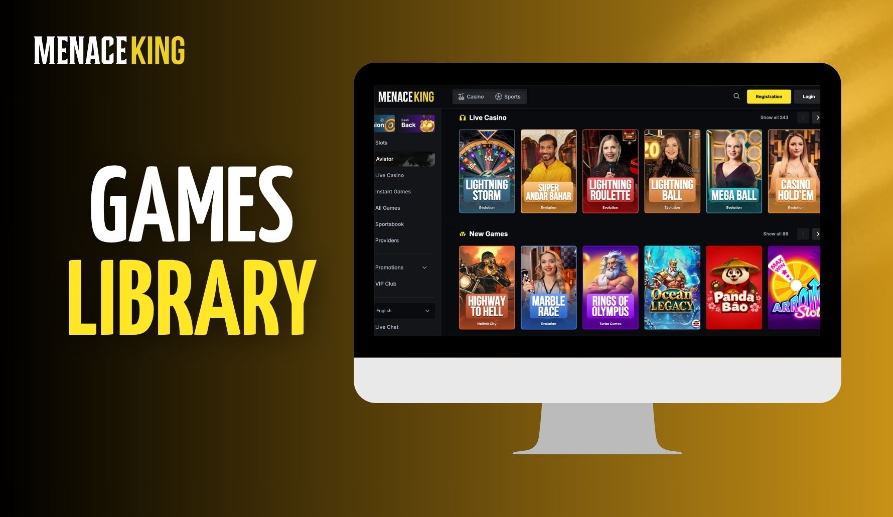 MenaceKing India Games Library review