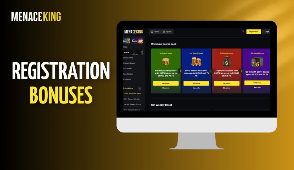 Registration Bonuses MenaceKing India
