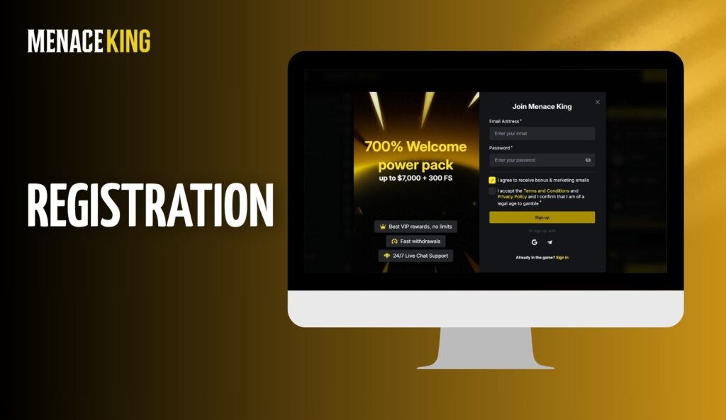 Registration MenaceKing India information